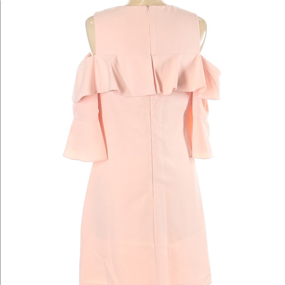 Eliza J Cold Shoulder Ruffle Cocktail Dress - Picture 5 of 16